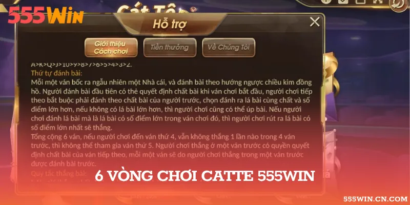 6 vòng chơi đánh bài Catte đầy lôi cuốn