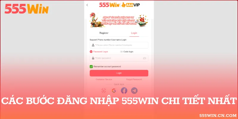 Đăng Nhập 555WIN – Bước Đầu Để Tham Gia Cược Trọn Vẹn Nhất