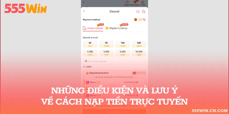 Điều kiện và một số chú ý khi giao dịch