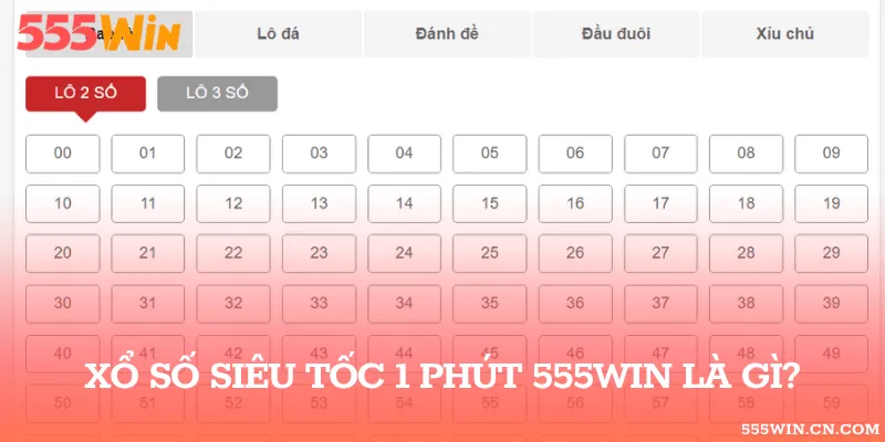 Xổ số siêu tốc 1 phút 555WIN là gì?